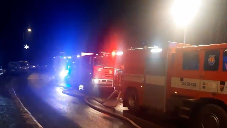 Požár penzionu v Úpě: Škoda za milion, hasiči zveřejnili video
